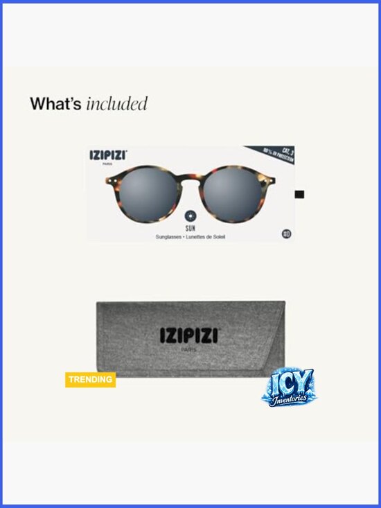 Square Biobased Frame Sunglasses with Scratch-Resistant Grey Lenses main image 6